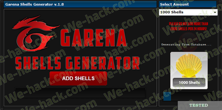 1. Free Garena Shells Codes Generator - wide 4