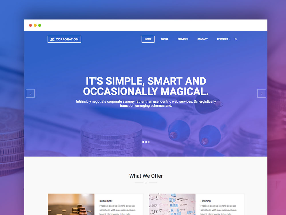 Free Bootstrap It Service Template